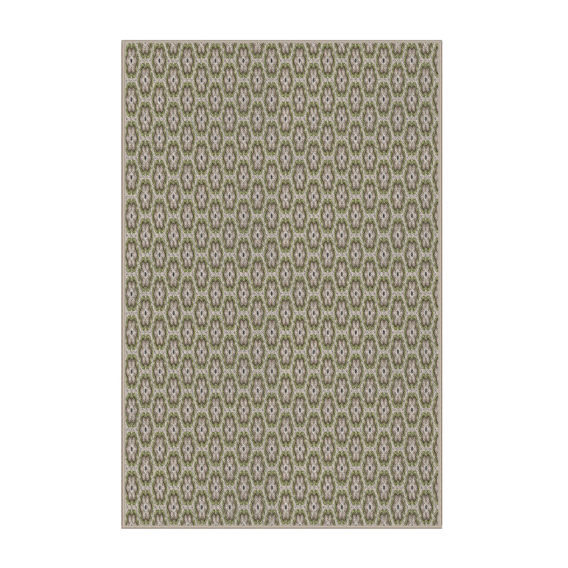 Tapis de zone verte à motif, Rectangle 4 pi x 6 pi
