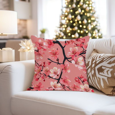 Floral Japanese Sakura Cherry Blossom Flowers I Asian