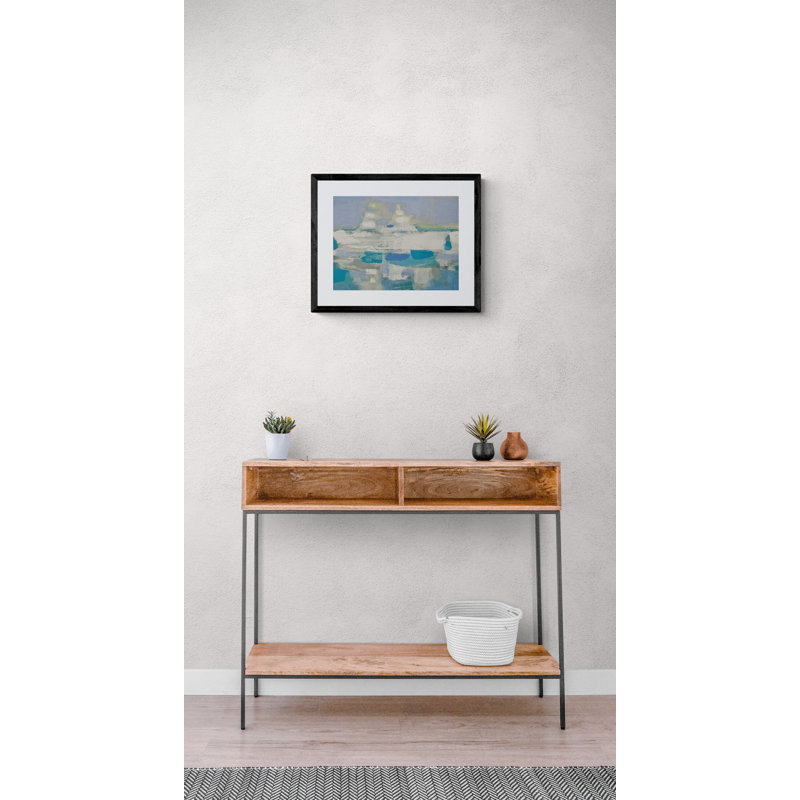 Virgin Gorda Print by Carlos Davila Rinaldi, Black Framed Paper, 17.25" H x 21.25" W