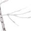 Bouleau 4pi blanc clair 48LED