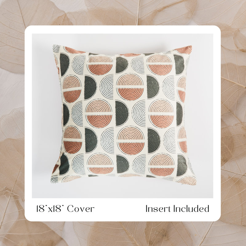 Coussin floral 22 po