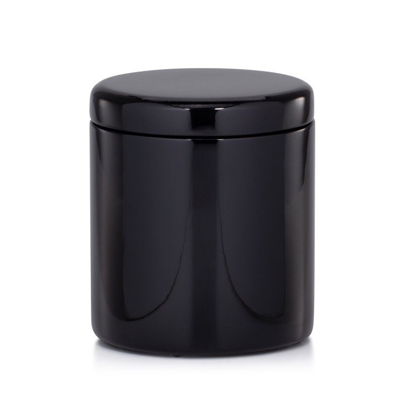 Domus Black Gloss Bathroom Storage Container