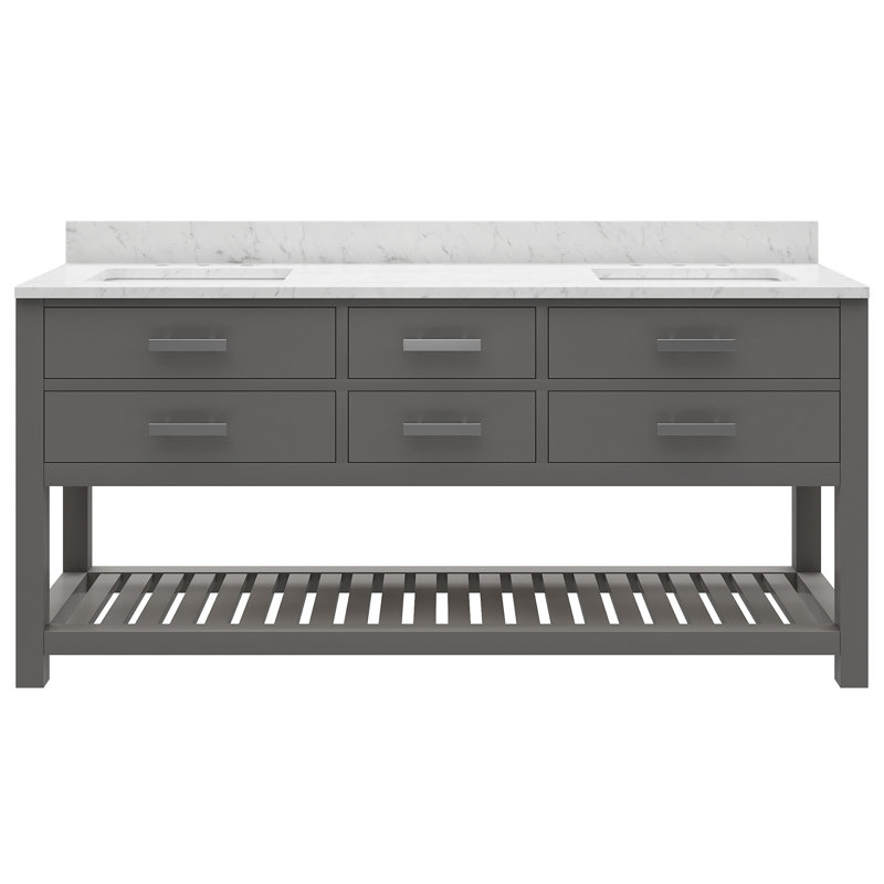 Madalyn 72'' W Vanity, Cashmere Gray