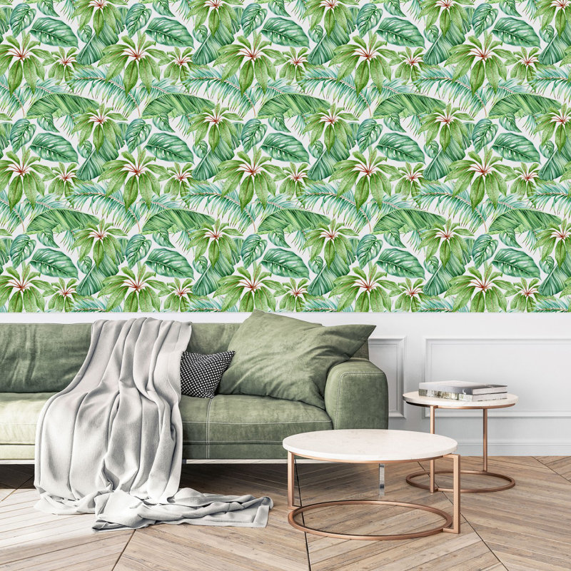 Panneau de papier peint auto-adhésif L 10,4 pi x l 25 po Arlinna, L 25 po x L 124,8 po