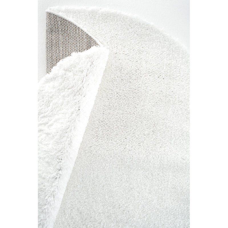 Round Rolston Solid Colour Machine Made Indoor / Outdoor Area Rug, Round 3'3"