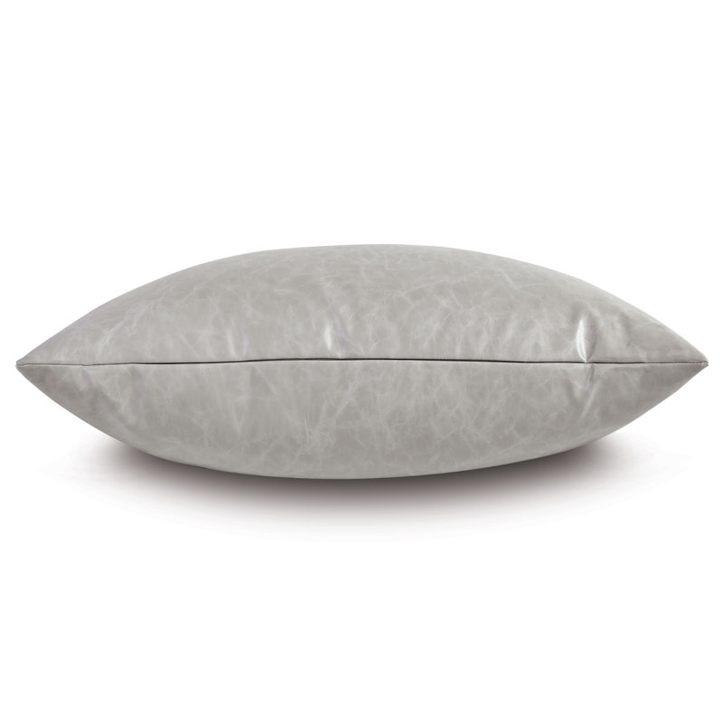 Nevin Lumbar Pillow Cover & Insert, Light Gray, 15"H x 26"W