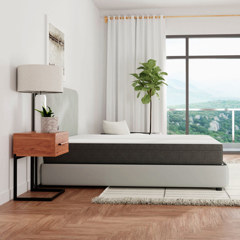Matelas 10 po en mousse viscoélastique gélifiée avec support de bord et grille d'air très grand