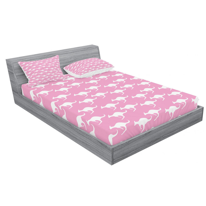 Microfiber Patterned Sheet Set, Queen Sheet Set + Fitted Sheet + 2 Pillowcases