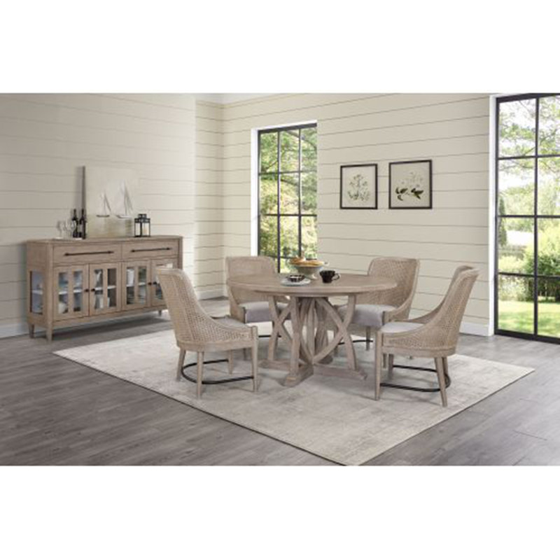 Buffet avec portes d'armoire en verre