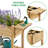 Aliaya Solid Wood Elevated Garden Bed Planter Box with Removable Grow Grids-1728662883
