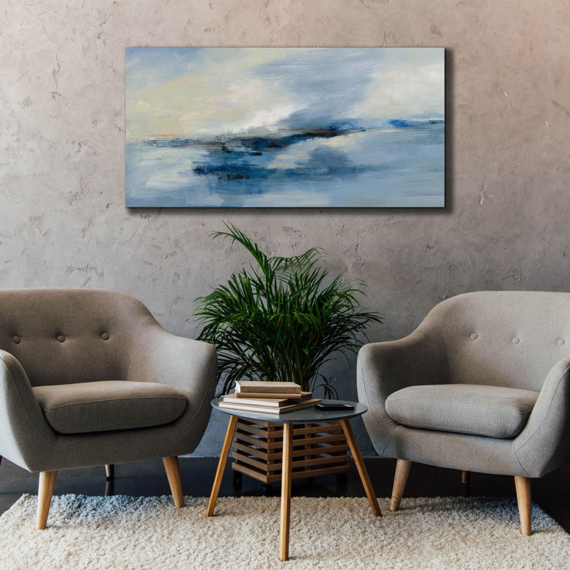 «Atmosphere» par Silvia Vassileva, art mural sur toile, H 30 po x l 60 po x P 1,5 po