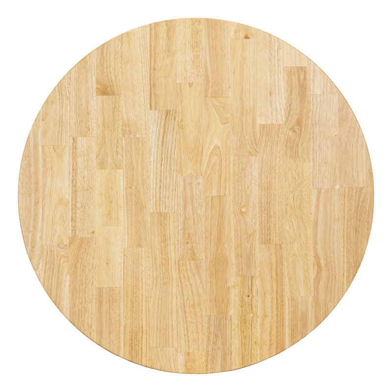 36" Round Table Set W/ Chairs, Natural, Blue/Black