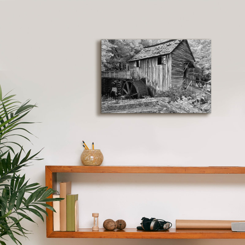 «Cable Mill Cades Cove» par Winthrope Hiers, H 12 po x l 18 po x P 0,75 po