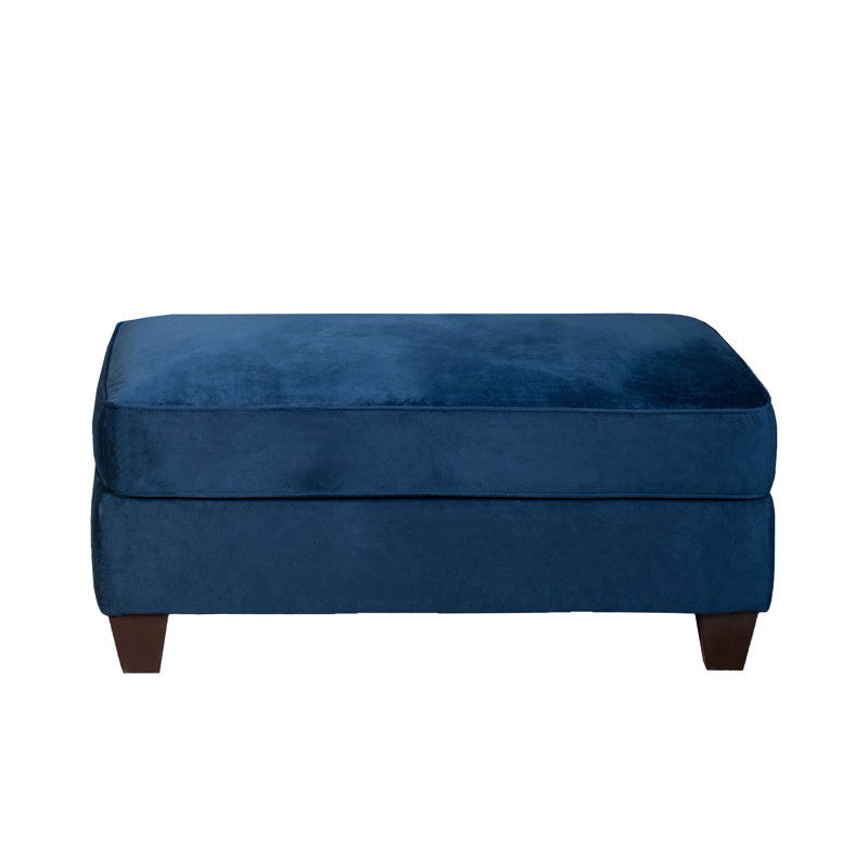 Camero Fabric Cocktail Ottoman, Navy Blue