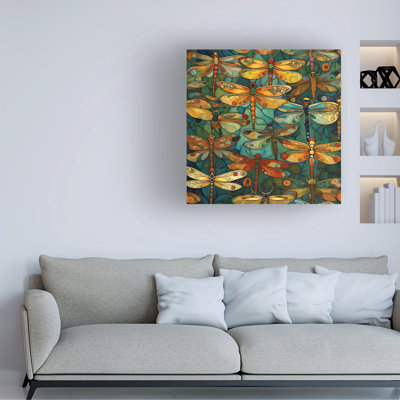 Bolog Tina Lavoie Dragonfly Party III Canvas Art
