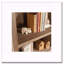 Bibliothèque avec tiroir, finition brune