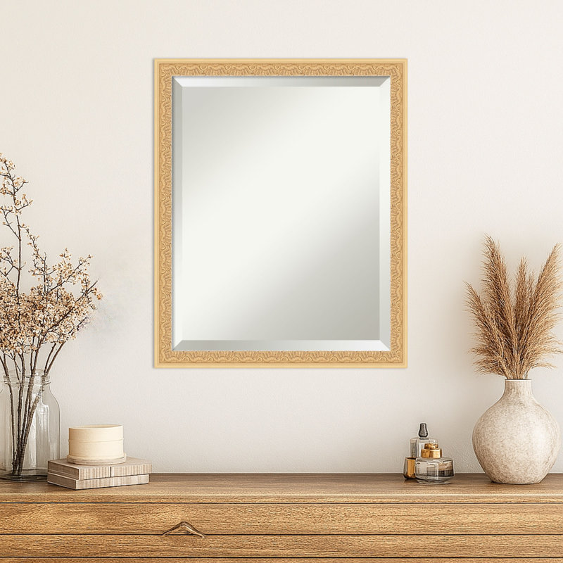 Miroir mural Bethany, Doré, 22 po x 18 po