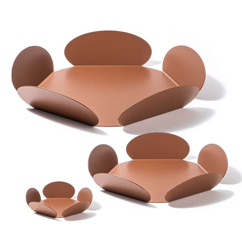 Elegant Decorative Metal Accessory Set (3 Pieces), Copper Finish | Includes 1 Large (36 x 36 inches), 1 Medium (26.5 x 26.5 inches), 1 Small (13 x 13 inches) | 100% Metal, Thickness: 0.06 inches | Perfect for Home Décor