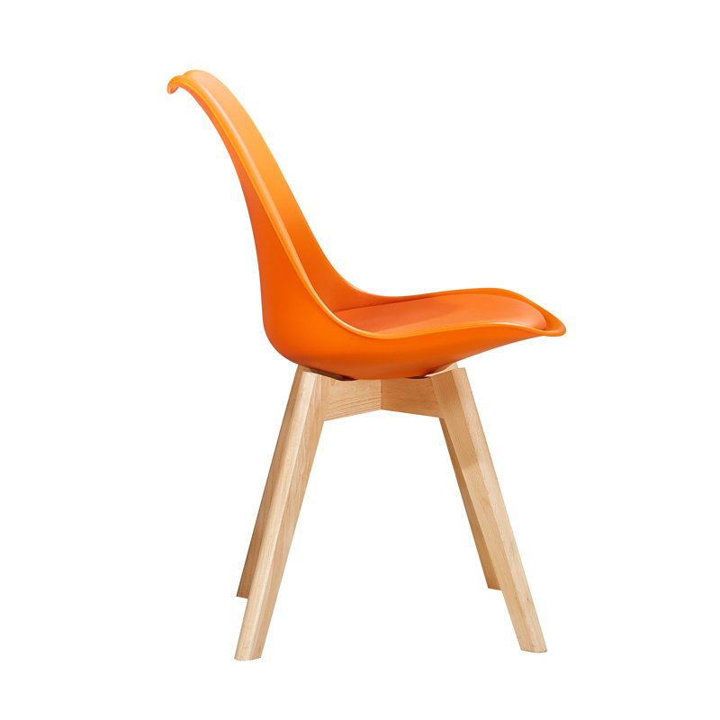 Croxley 116.84cm H Upholstered Side Chair, Orange