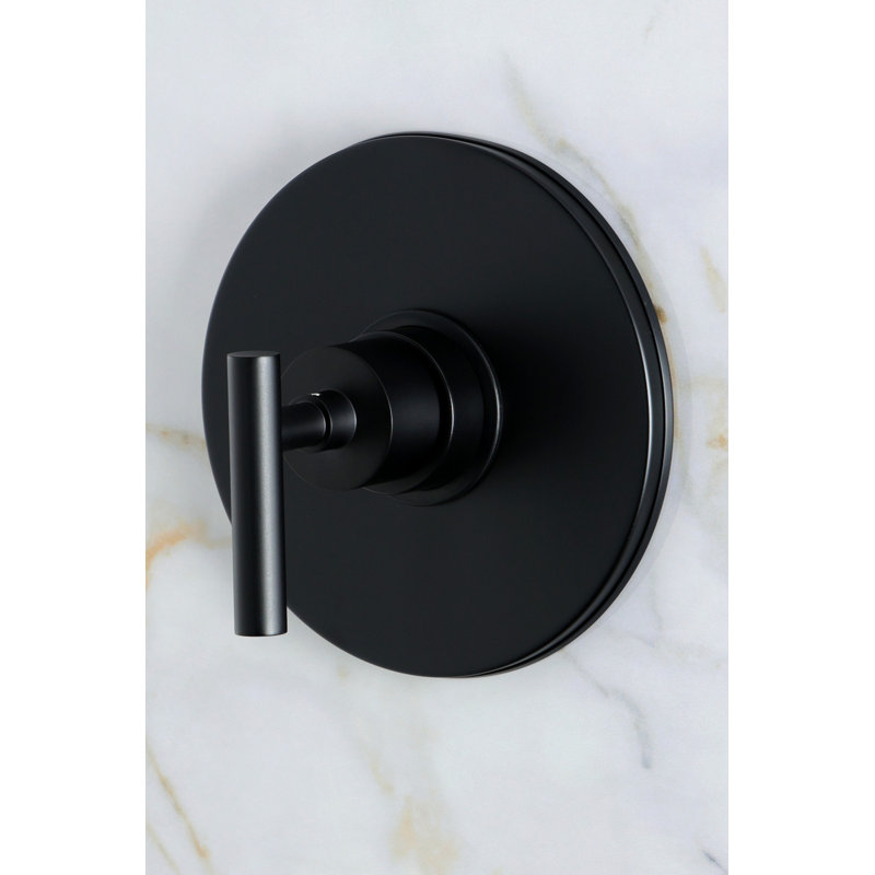 Kingston Brass Manhattan Single-Handle Pressure Balanced Shower Faucet, Matte Black