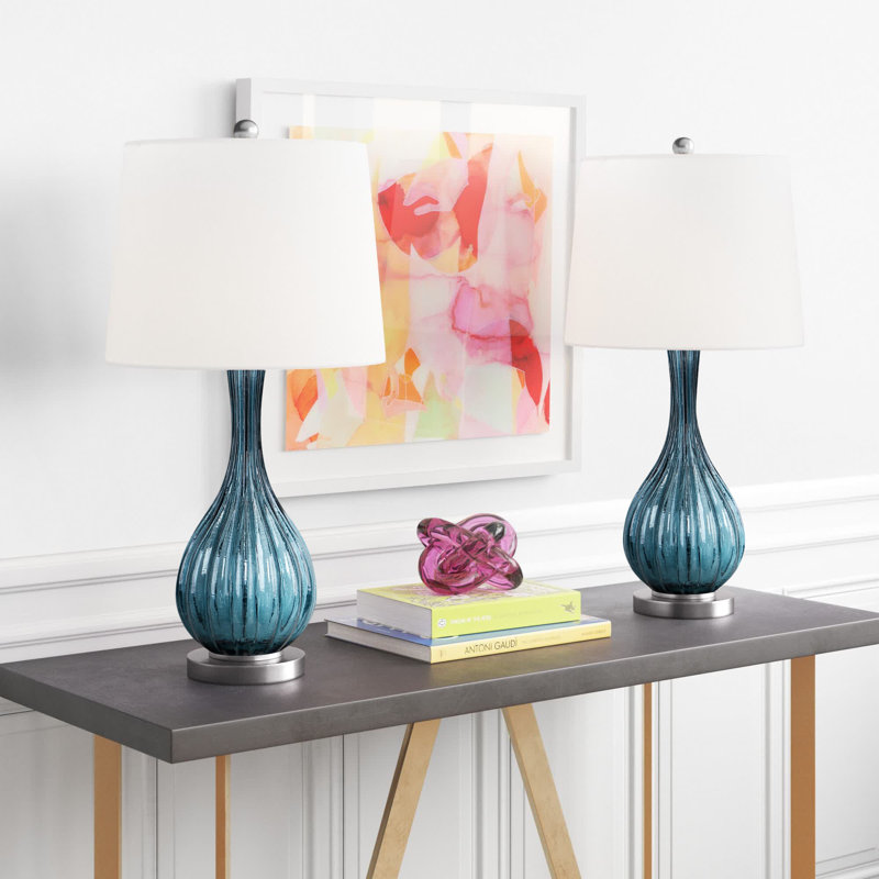 Rami Table Lamp, Blue