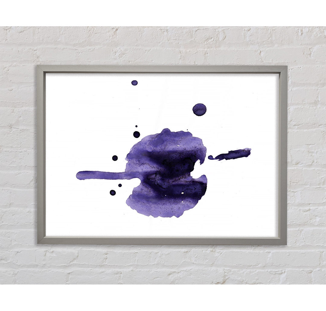 Flow Of Purple - Einzelner Bilderrahmen Kunstdrucke auf Leinwand