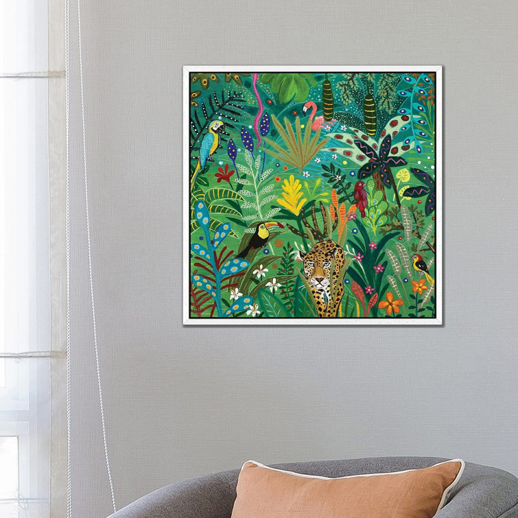Here Comes The Jaguar by Magali Modoux - Gallery-Wrapped Canvas Giclée on Canvas