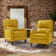 Ensemble de 2 fauteuils inclinables en cuir véritable 28,75 po Neliyah