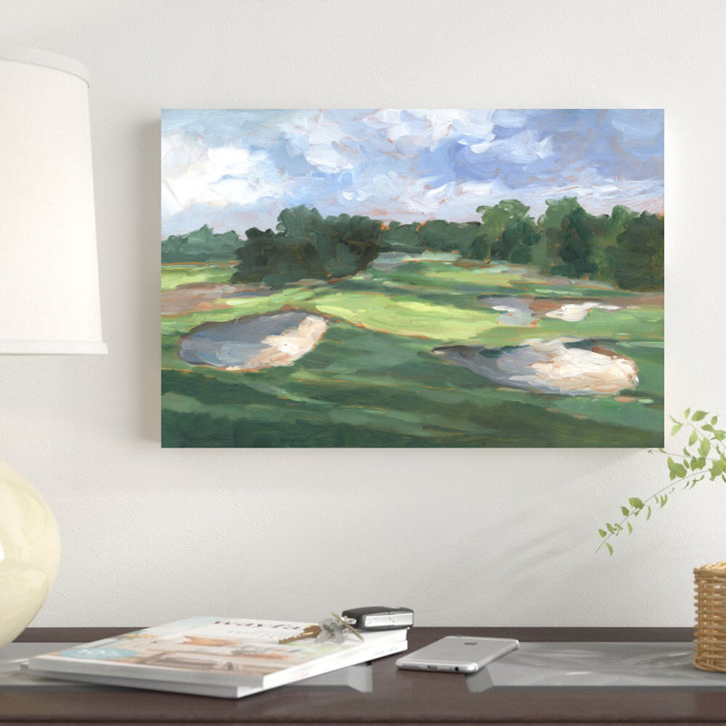 Étude de terrain de golf III par Ethan Harper - reproduction, H 12 po x l 18 po, Toile tendue, Sans cadre