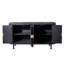 Armoire de rangement décorative, armoire d'appoint moderne avec tablettes réglables, buffet autoportant avec quatre portes, armoire d'appoint avec 4 portes