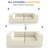 Bonelesss Compression Comfy Cloud 76" Wide 2-Seat Modular Sofa Couch Upholstered Sectional-1009638642