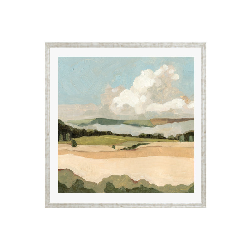 Cumulus Landscape II by Emma Scarvey, 20"H x 20"W, Pattern Silver