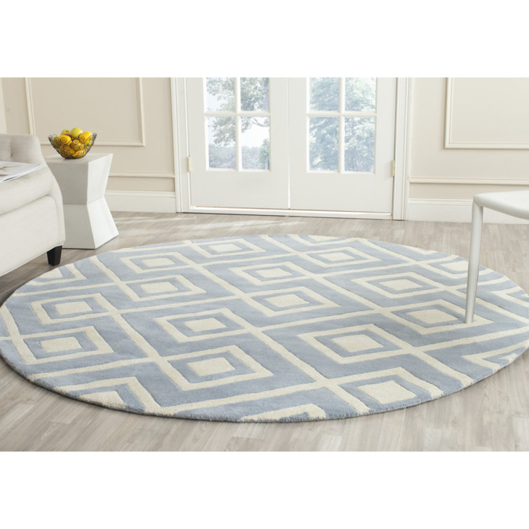 Deedie Hand Tufted Wool Geometric Rug