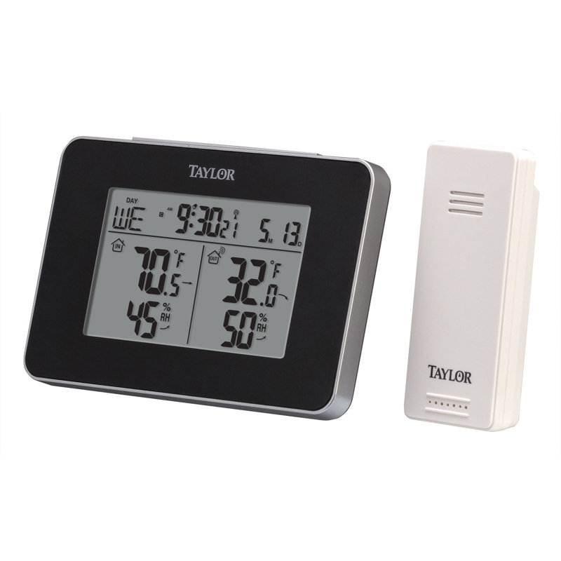 Taylor Digital Indoor/Outdoor Thermometer and Hygrometer with Wireless Remote