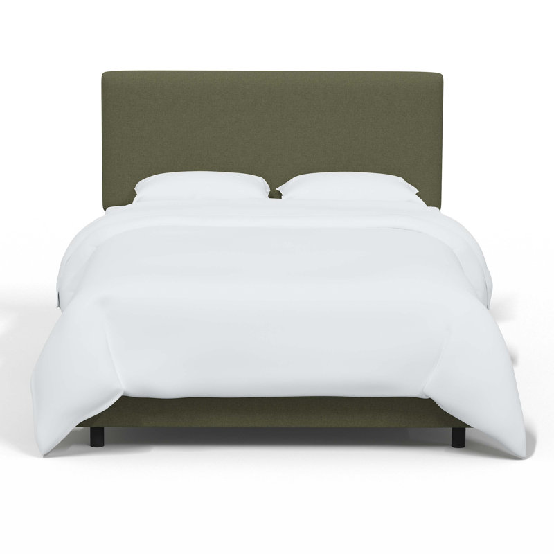Simental Upholstered Standard Bed, Queen, Zuma Laurel Textured Linen