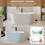 Baignoire autoportante à surface solide en résine Tangent
