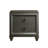 The Grayson 27'' W Nightstand with Dual USB Charging Station, Stylish Turned Feet, and Dazzling Crystal Trim
