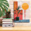 «Pink Midcentury Original Exclusive Geometric Moon And Sun 5» par Momart, art mural sur toile-266661465