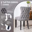 Ensemble de salle à manger rectangulaire avec chaise en velours-888967952