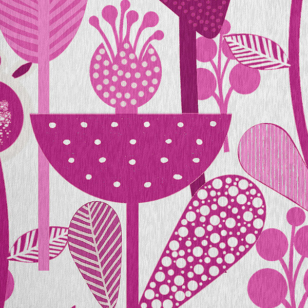 Tapis fleuri en chenille fleur de printemps