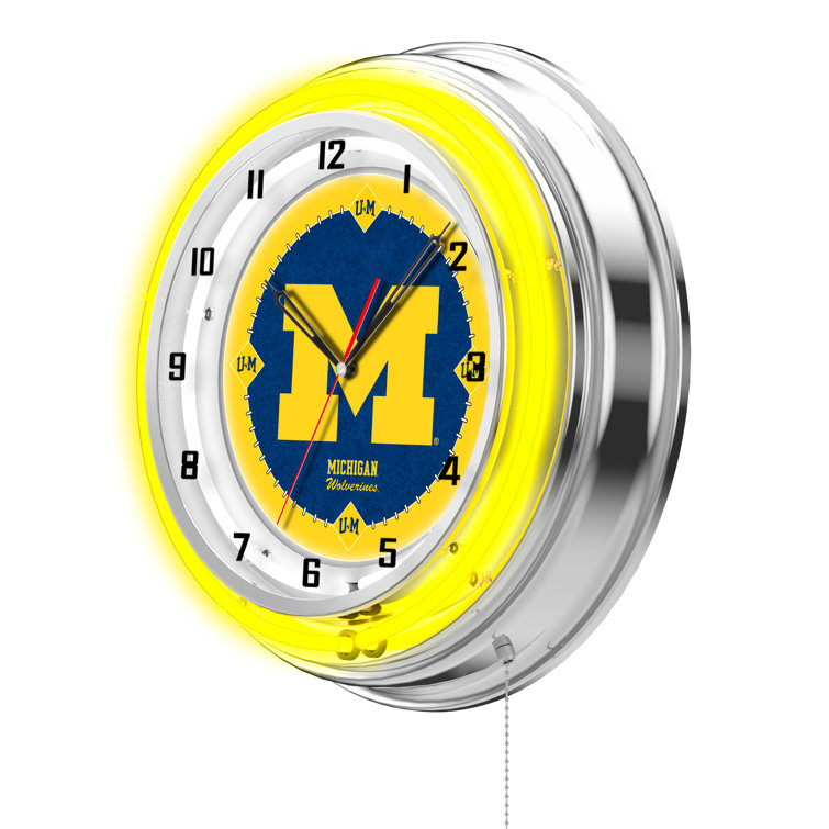 NCAA 19" Wall Clock