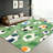 Football Pattern Area Rug, Non-Slip Indoor Floor Mat, Machine Washable Soft Plush for Living Room, Bedroom, Playroom-147684039
