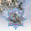 Snowflake Wooden Ornaments By G. Debrekht-123144286