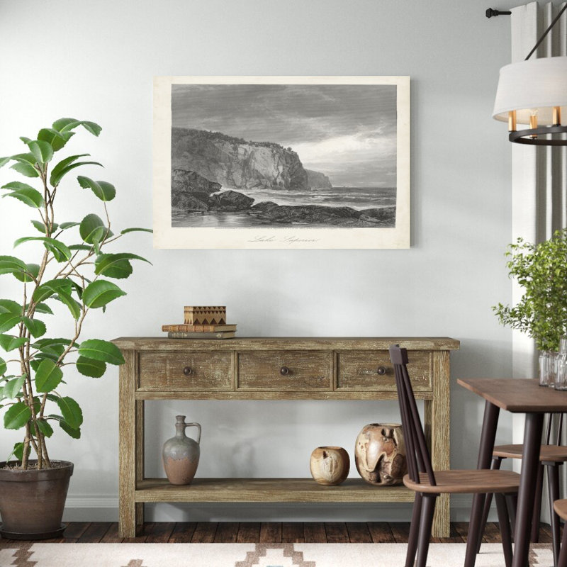 «Lake Superior» par William Cullen Bryant, impression sur toile tendue, H 32 po x l 48 po