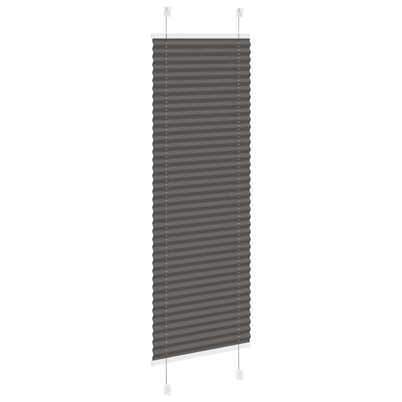Room Darkening Pleated Shade, 45cmW x 150cmL, Black