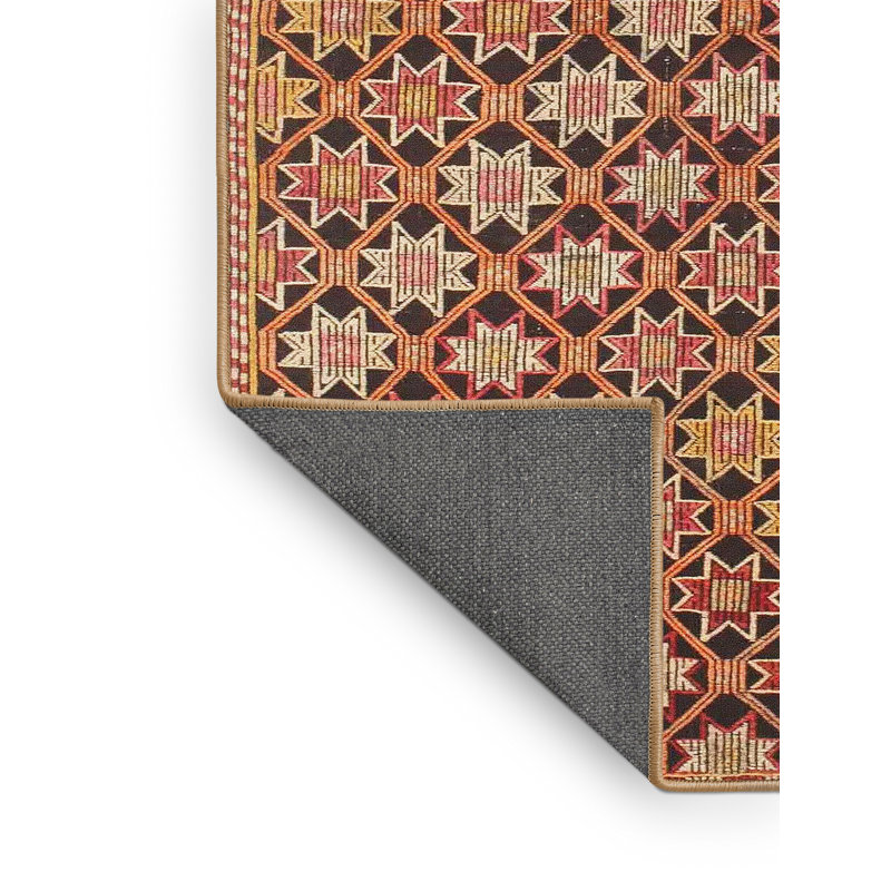 Tapis brun contemporain, Rectangle 4 pi x 6 pi