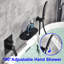 Garniture de robinet de cascade murale à poignée simple avec douchette-73593627