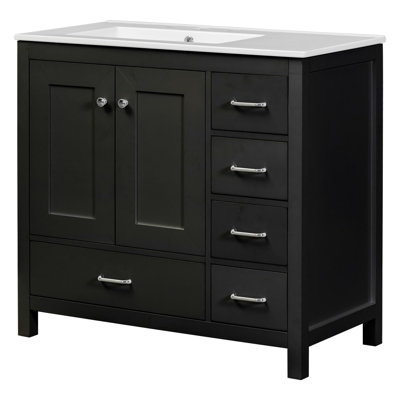 Meuble-lavabo 36 po avec lavabo en céramique