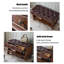 Banc rembourré brun