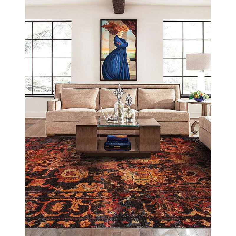 Tapis rectangulaire en laine Shangri-la, Échantillon 2 pi x 3 pi